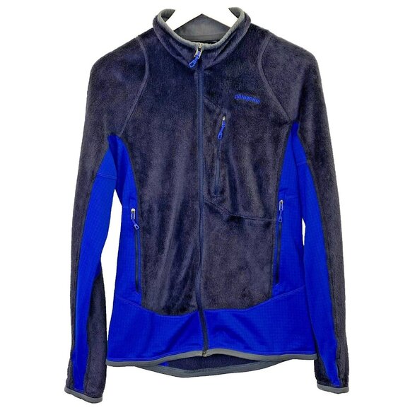 Patagonia Jacket Mens Size Small Blue Fleece Sweater Polartec R2 25137 Full Zip - Picture 1 of 7
